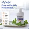 MySmile Alcohol-Free Mouthwash for Adults - Xylitol, Moisturizing, Oil Control, Enzyme Peptide Brightening, Non-Medical, BioFresh Mint, Mouth Ulcer Care, Anti-Cavity, Mouth Freshening, 2.7 fl oz Mini Travel Size Oral Rinse
