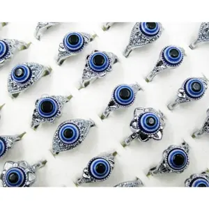 Evil Eye Ring | Nazar | Matiasma | Mal de Ojo | Protection Symbol | Good Luck Charm | Talisman | Jewelry | Gift