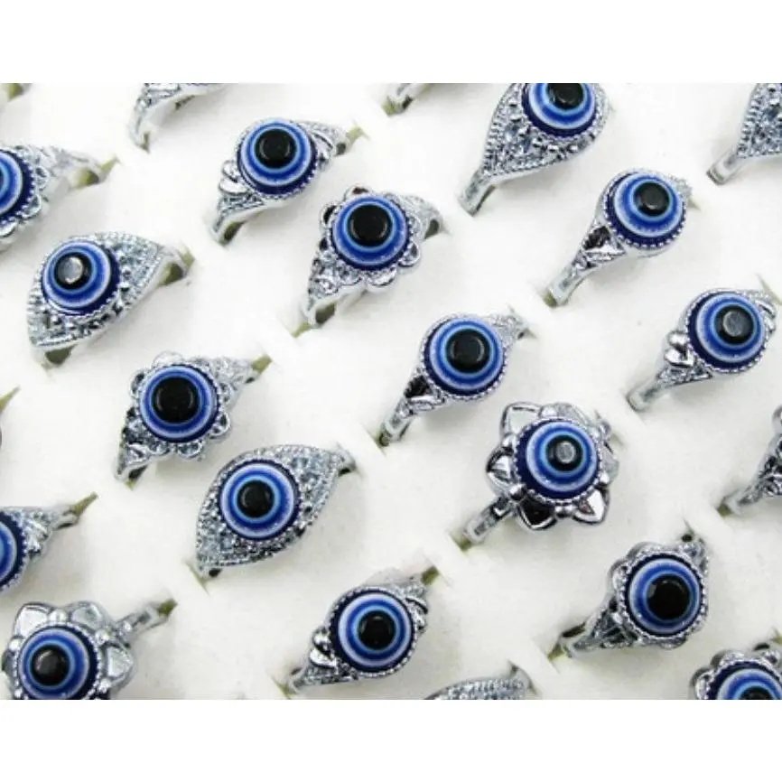 Evil Eye Ring | Nazar | Matiasma | Mal de Ojo | Protection Symbol | Good Luck Charm | Talisman | Jewelry | Gift