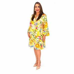 Women's Casual Amalfi Lemon Dress