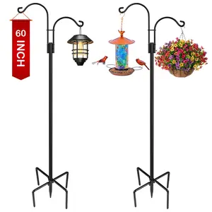 XDW-GIFTS    for Outdoor,108in，92in,76in,60in, Multiple sizes 2-Pack Heavy Duty   for Hanging Bird Feeder, Plant Baskets, Solar Light Lanterns,  Plant Hanger Stands with 5 Base Prongs， Father’s Day gifts/presents，Gifts for father