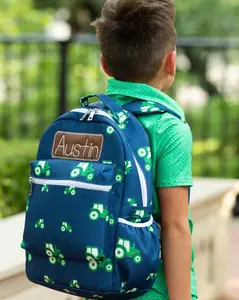 Backpack - Tractors on Navy
