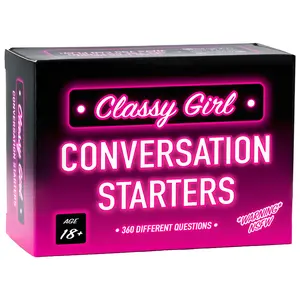 Girls Night Conversation Starter Cards - 360 Fun & Spicy Questions for Bachelorette, Bridal Showers, Birthday, Ladies & Sorority - Party Game