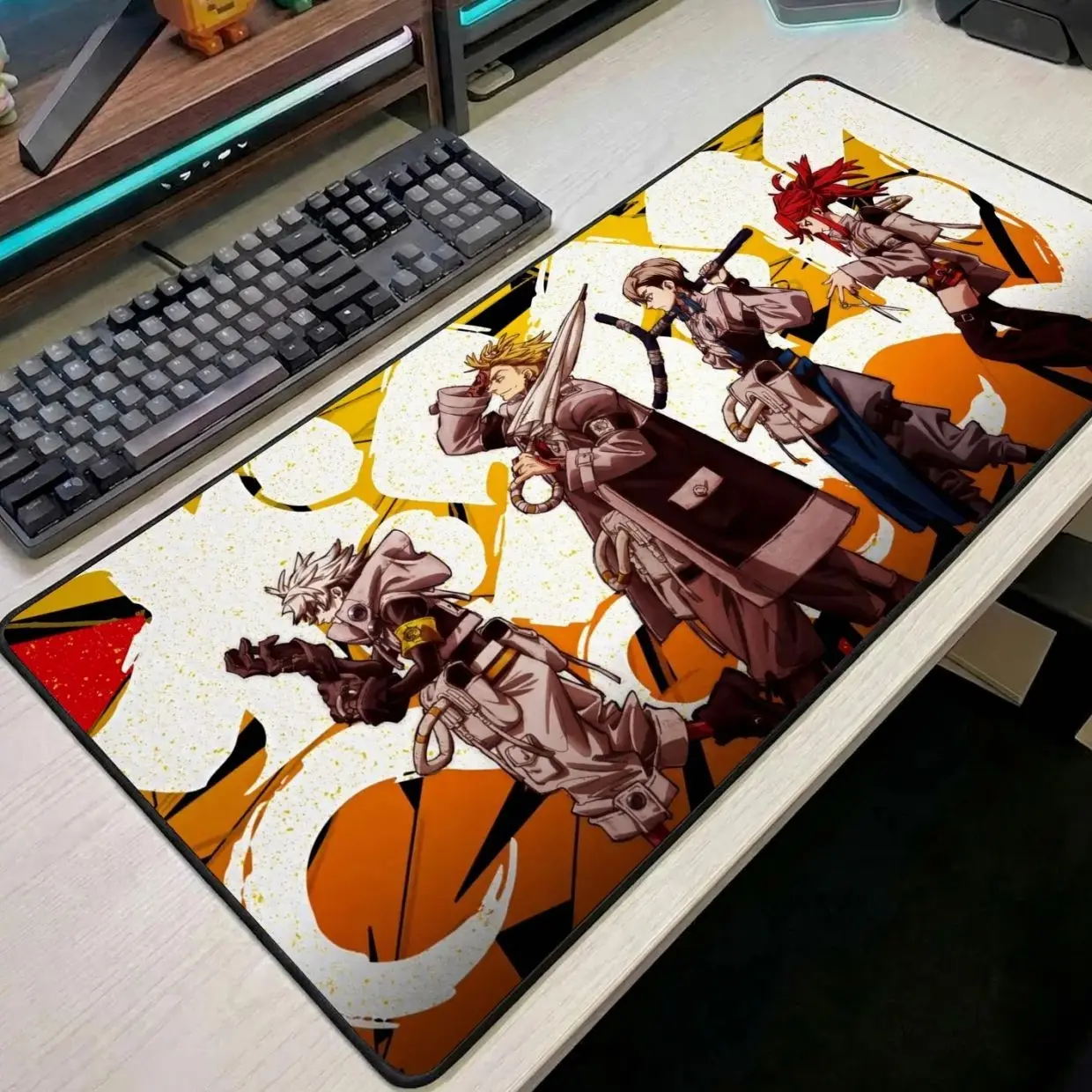 Anime Graffiti Style Desk Mat, Urban Gaming Mousepad
