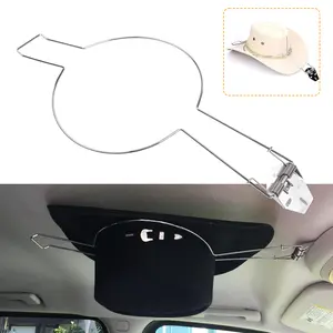 1/2Pcs Cowboy Hat Rack Holder for Truck SUV with Adjustable Wire Frame, Easy Install, Save Space & Maintain Hat Shape, Perfect Organizer for Hat Lovers Car Interior Accessories