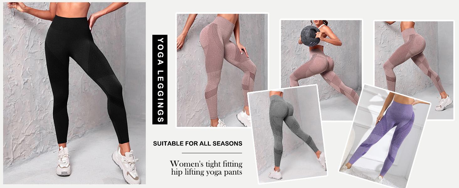 Jetjoy Women's 3D Anti-Cellulite Compression Leggings - High-Waisted, Butt-Lifting, Tummy-Control Seamless Leggings for Women with Resistance Band Body Sculpting for Running, Gym, Yoga