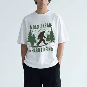 Funny Bigfoot Dad Shirt, A Dad Like Me Is Hard To Find Tee, Retro Sasquatch T-Shirt, Fathers Day Gift, Cool Dad Graphic Shirt, Funny Dad Tee