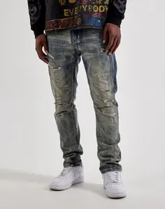 Smoke Rise Slim Distressed Denim Jeans