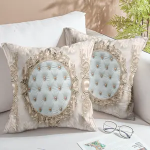 [Popular Choice]2PCS, pillow cover, pillow case, Bohemian theme pillow cover, pillow towel, retro floral pattern cushion cover, suitable for living room and bedroom sofa and chair (excluding pillow core).