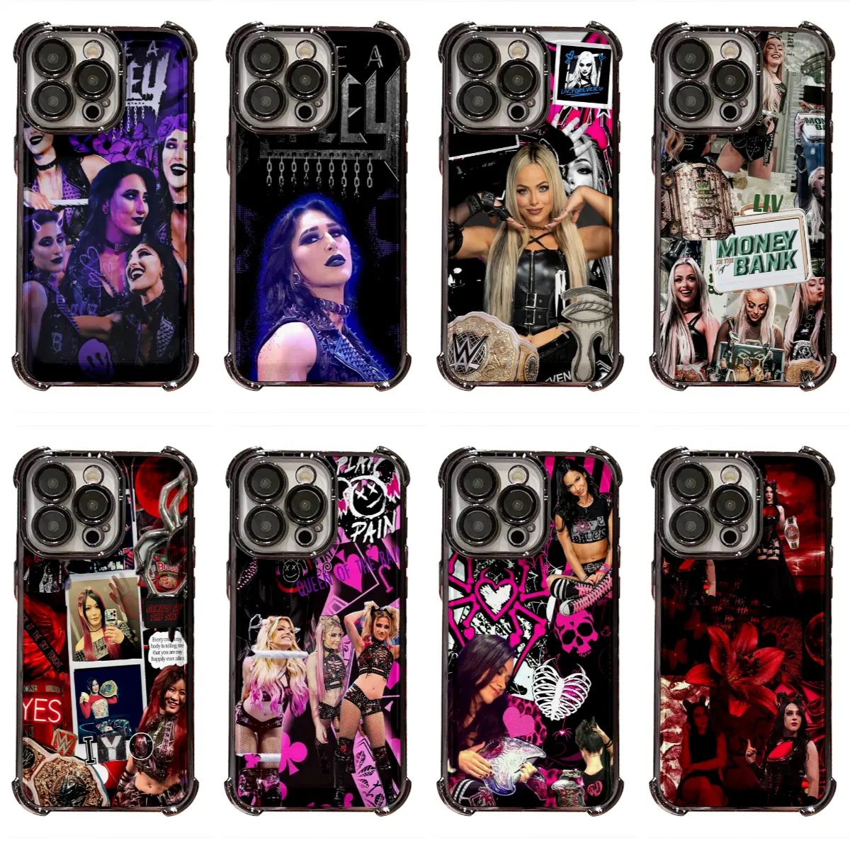 Cool WWE Women Print Patterns Classic Fashion Colorful Morgan Phone Case for IPhone 17 16 15 14 13 12 11 Pro Max Plus Air Anti Fall Protective Drop-proof Gift Unique Design