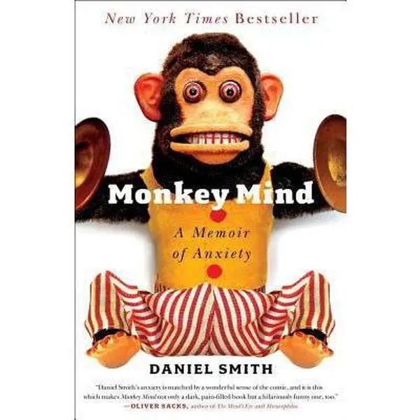 USED Book - Monkey Mind: A Memoir of Anxiety by Daniel Smith (Hardcover) - english