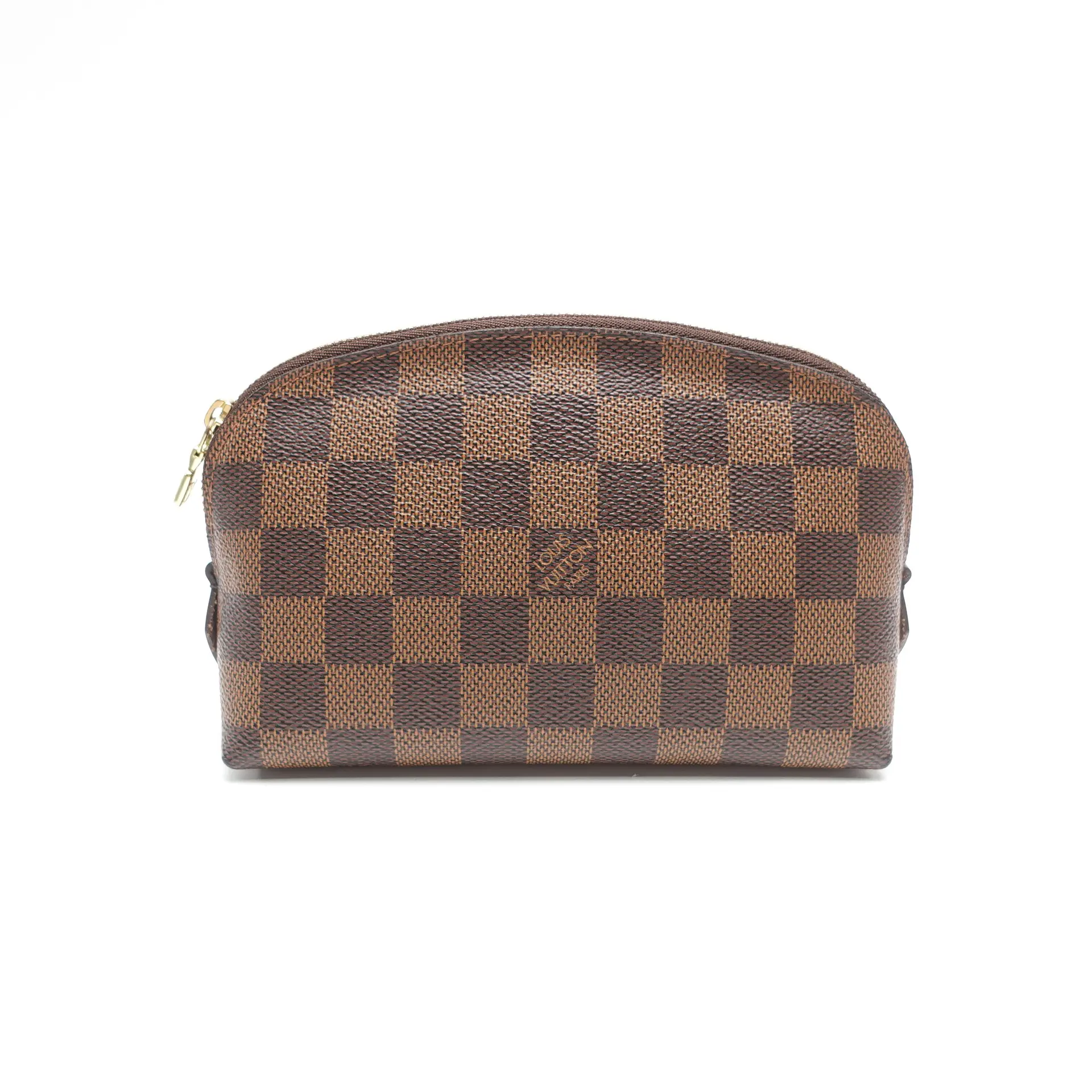 Pre-owned Louis Vuitton Coated Canvas Clutches & Wristlets Damier Ebene Clutch T10444202