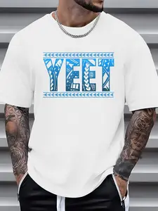 100% Cotton Vintage Yeet Jey Tees - Funny Quotes Yeet Design Uso Apparel T-Shirt, Casual Fitted Loose Streetwear, Summer Fashion Top