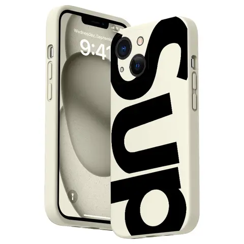 Straight Edge Creative Letter Art Silicone-TPU Protective Cellphone Case Casing - Shockproof, Slim, Slip-Resistant, Full Body Protection for iPhone Series (17,16 Pro Max,15 Plus,14,13,12,11,Air,XR,XS) Mobile Phone Accessories for Devices