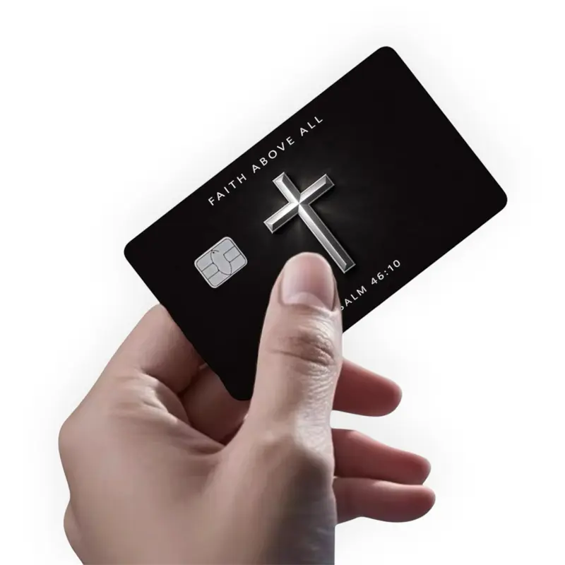 Faith Above All Credit Card Cover Premium Waterproof Vinyl Debit Card Skin