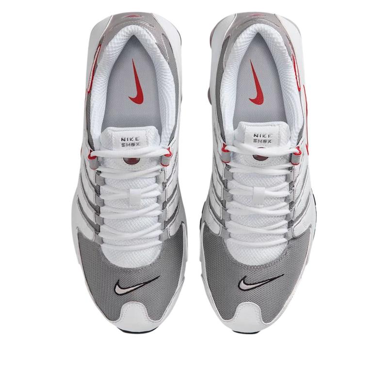 Nike Shox NZ 'White Sport Red Cool Grey' 378341-104
