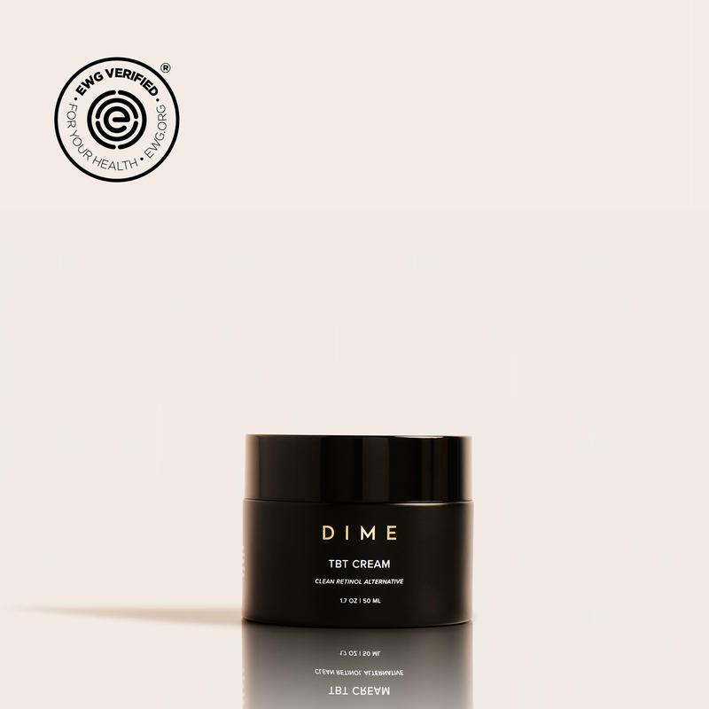 DIME TBT® Cream - Clean Retinol Alternative for Hydration, Skin Rejuvenation & Firming - Vegan, Cruelty-Free with Bakuchiol & Apple Fruit Stem Cell Extract - 1.7 oz / 50 ml