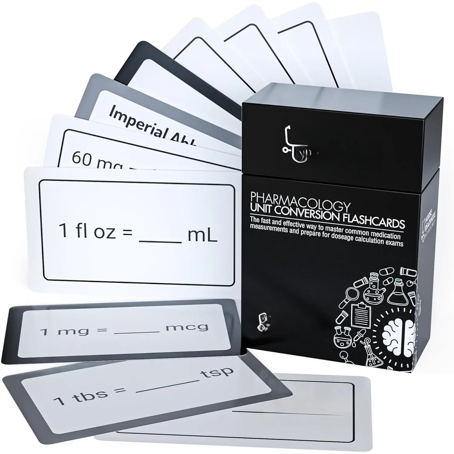 Pharmacology Unit Conversion Flashcards: The Fast and Effective Way to Master Common Medication Measurements and Crush Your Dosage Calculation Exams - Dose Calc Test Prep for  Students