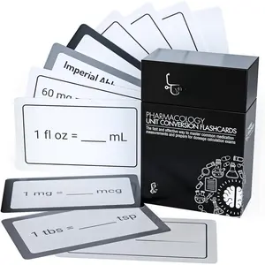 Pharmacology Unit Conversion Flashcards: The Fast and Effective Way to Master Common Medication Measurements and Crush Your Dosage Calculation Exams - Dose Calc Test Prep for  Students