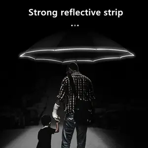 Umbrella with LED Flashlight