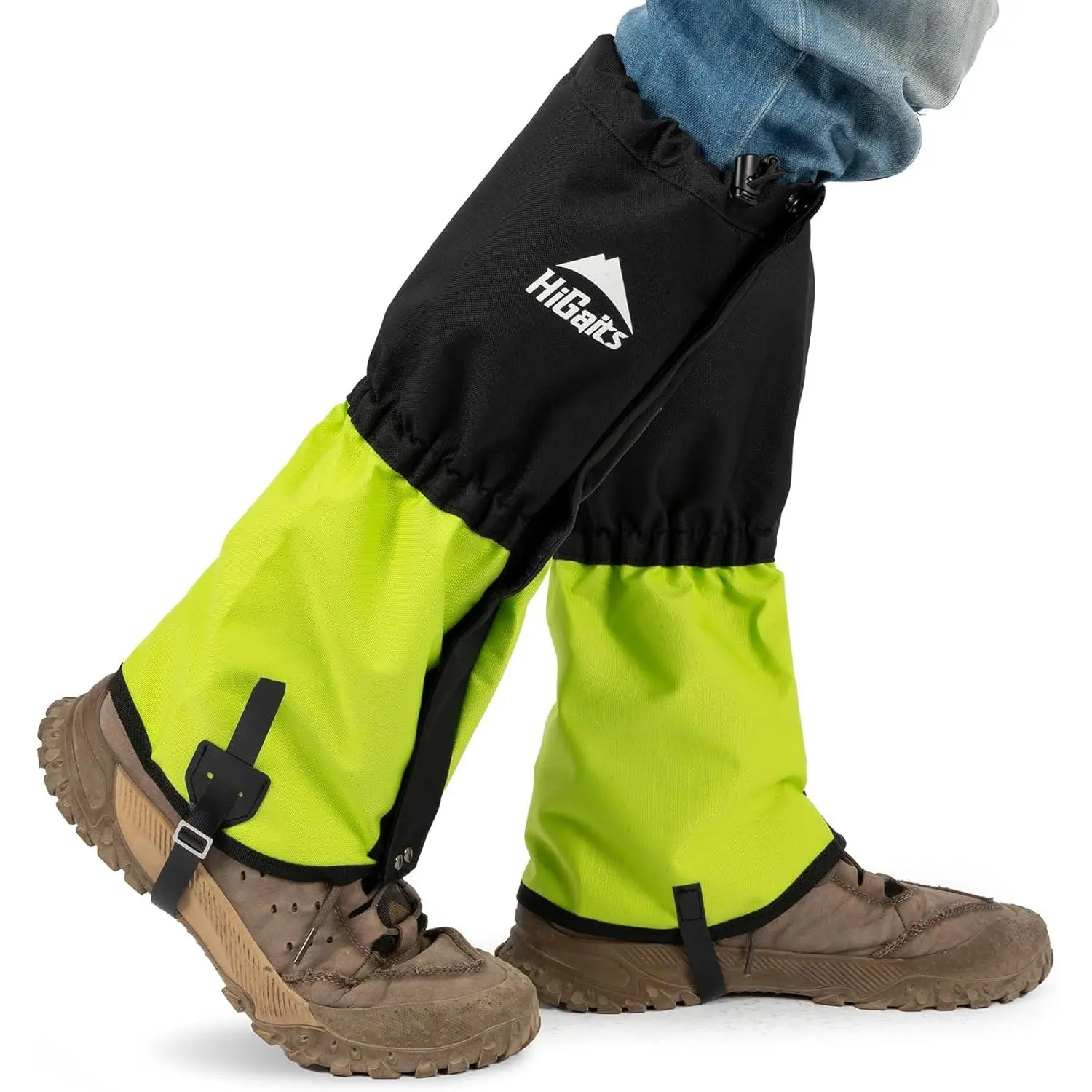 Waterproof Adjustable Leg Gaiters for Male Outdoor Enthusiasts, Suitable for Hiking Boots, Climbing, Hunting