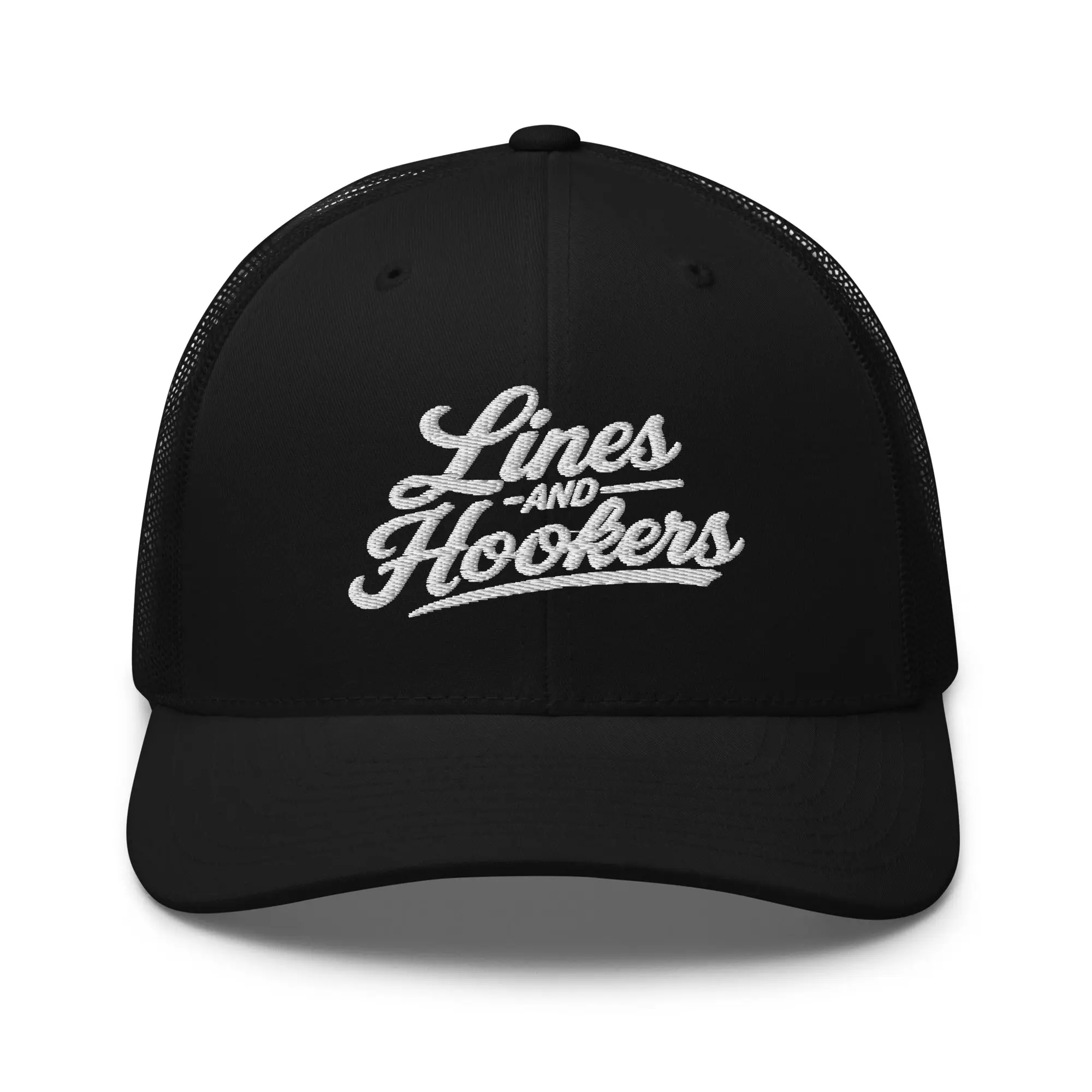 Lines & Hookers Trucker Hat – Premium Blue Collar Snapback