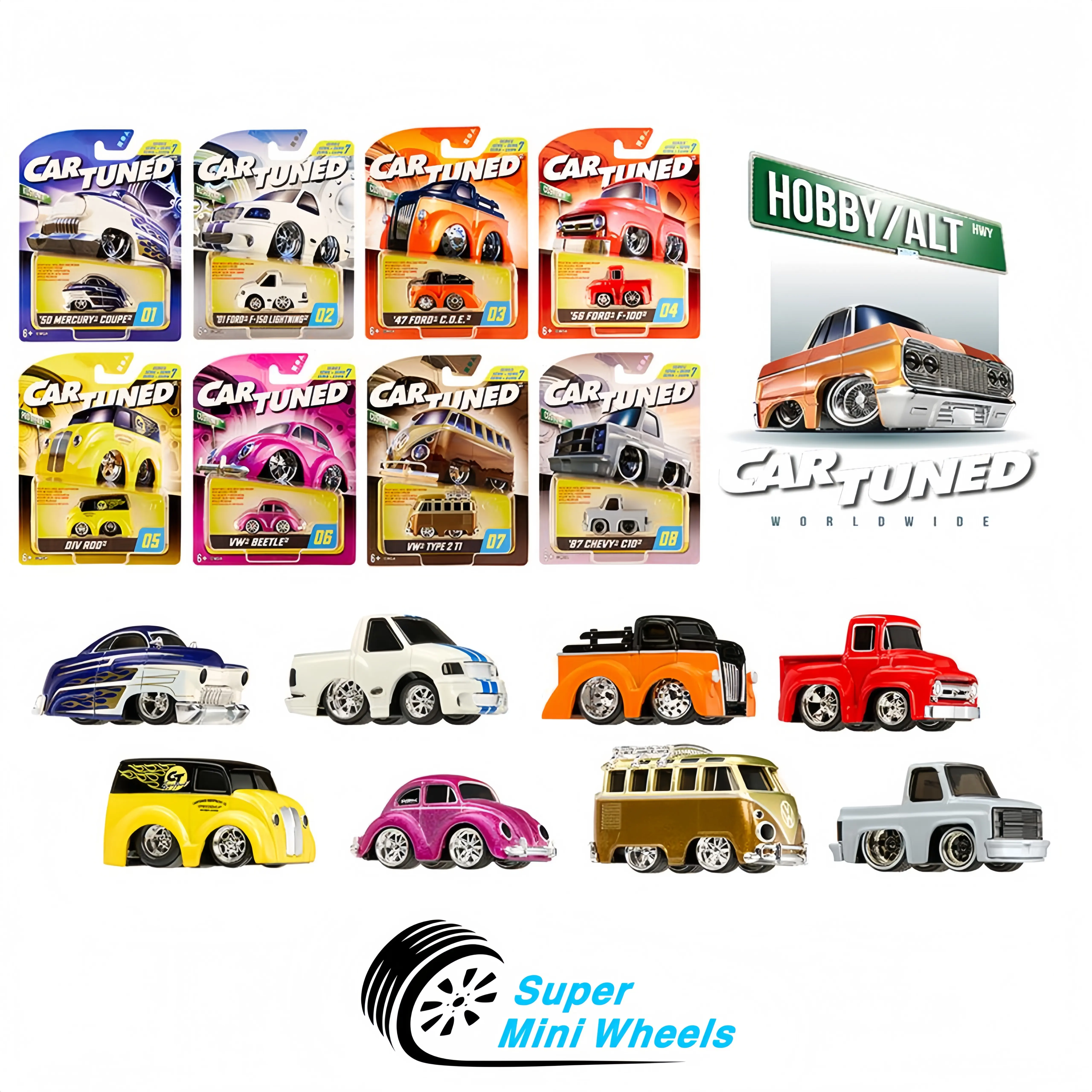 CarTuned 1:64 Hobby Alternate Series 7 Set of 8 Cars 592648-XX6 Factory Packag