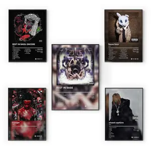 [Album Collection - Sale Up To 41%] Che Album Poster Pack - Underground Rap Aesthetic - Modern Room Decor - Perfect for Fans [Unframed - Print Only]