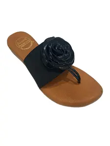 ANDRE ASSOUS Nara Black with Patent FINAL SALE