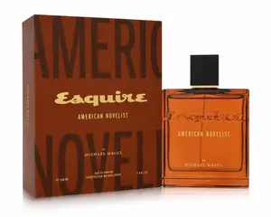 Esquire American Novelist by Michael Malul London Eau de Parfum 100ml for Men Aromatic Woody Leather Cologne with Mint Bergamot & Cedar