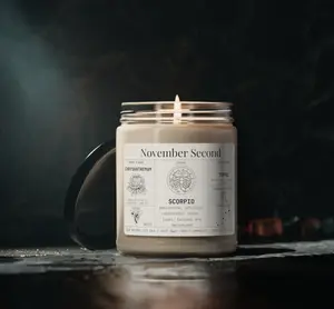 Birthdate Candle, Personalized Birth Month Candle, Gifts for Her