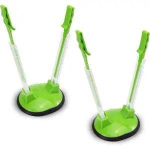 Baggy Rack Hands-Free Clip Food Storage Freezer Baggy Holder,Bag Holder for Plastic Bags Stand/Pack of 2 Green