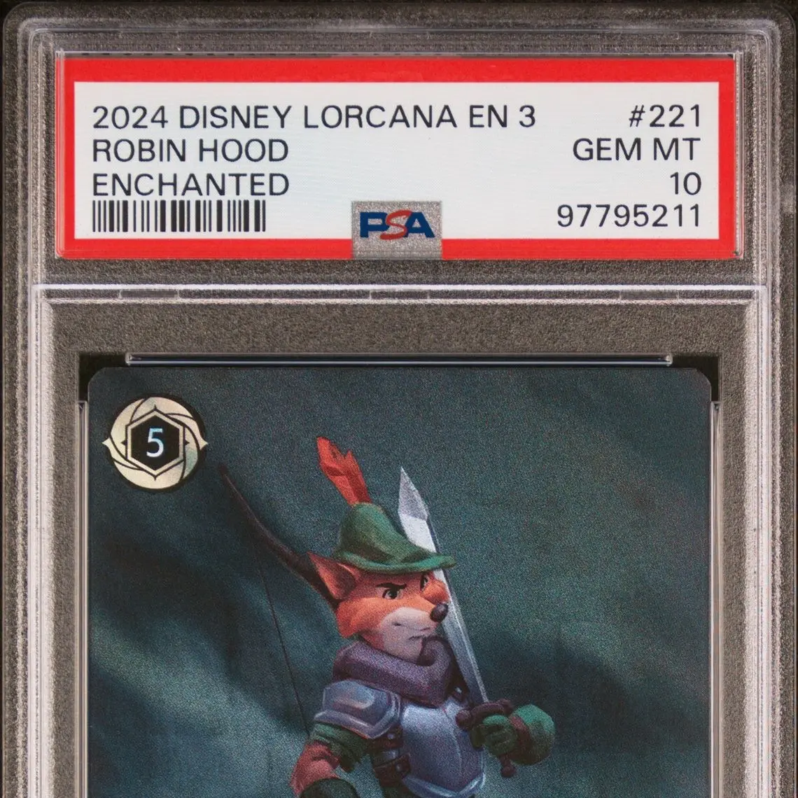 PSA10 Disney Lorcana Robinhood Enchanted - TikTok Shop