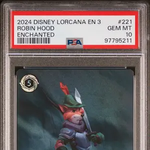 PSA10 Disney Lorcana Robinhood Enchanted