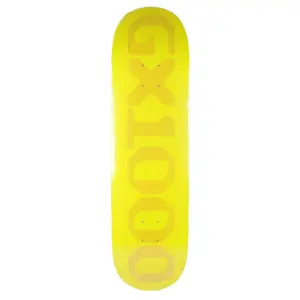 GX1000 Skateboard Deck OG Logo Yellow 8.37" x 32.25"