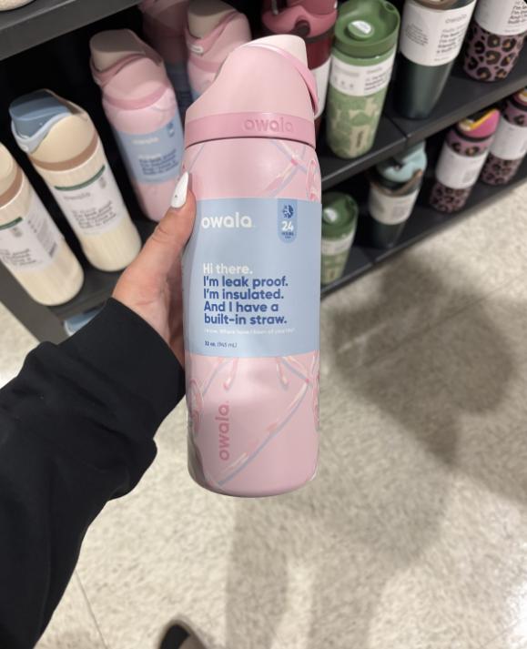 Owala x Urban Insulated Water Bottle Outfitters FreeSip 32oz Sugar Plum Fairy Model Leak Proof Built In Straw BPA Free Double Wall Exclusive Cute Gift for Her