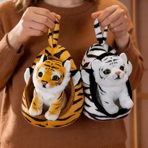 cute stuffed animal adorable plushie squishy toy  plush cheap stuff Animal Plush with Pet Nest  Squeezable  Stress Relief Plushie  Girly Gifts for gf for bf Birthday Gift