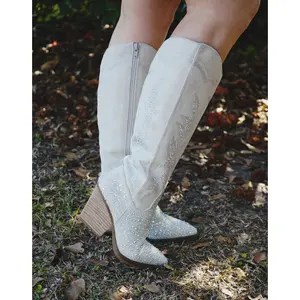 Addie Cream Sparkle Boot