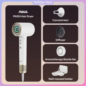 【MERA】Ultra,Professional Bi-Ionic Aromatic Hair Dryer & Hand Dryer with Magnetic Diffuser & Aromatherapy Nozzle Safe Mode cUL Certified Lightweight for Travel new year gift