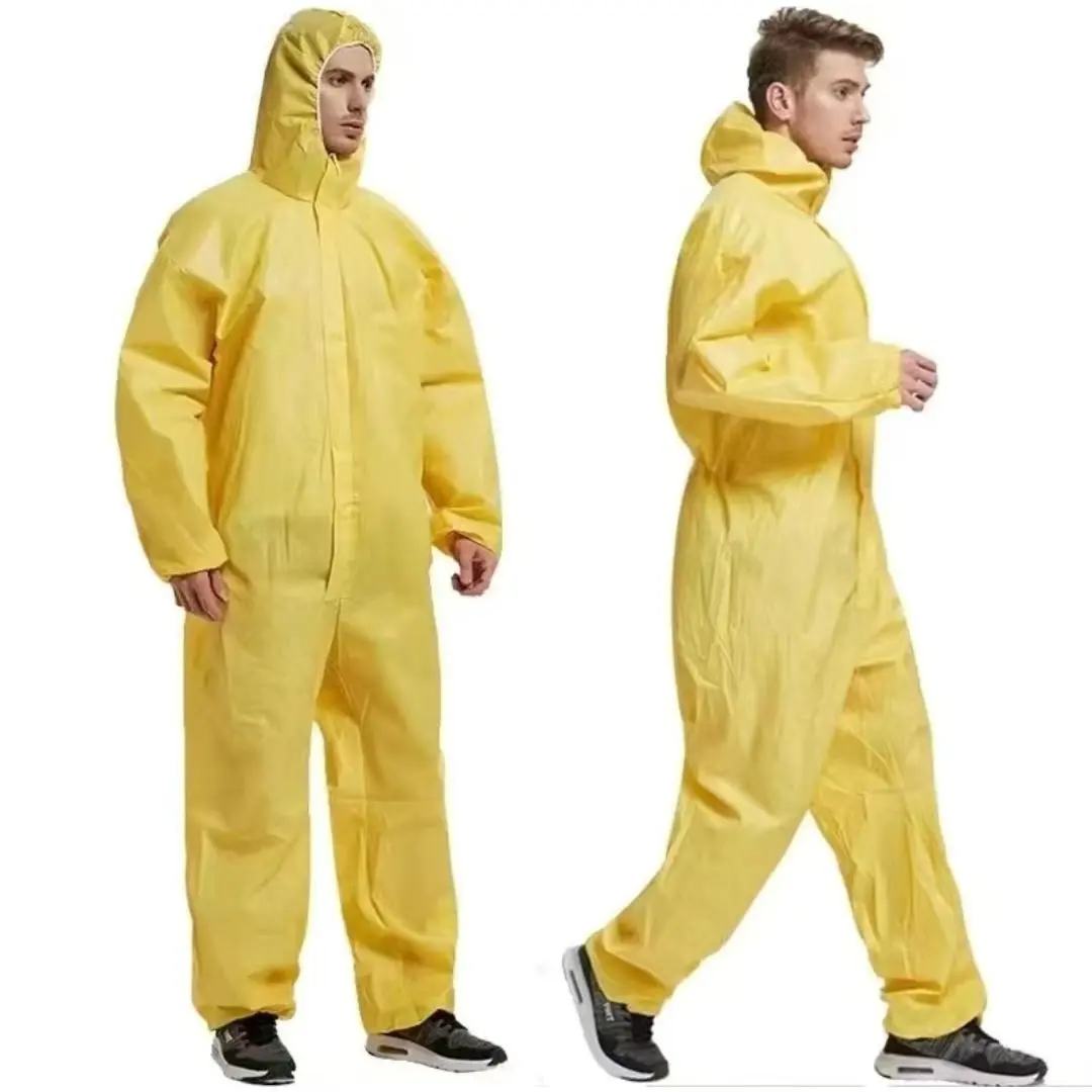 PieceChemical Work CoverallProtective Clothing Hazardous Chemical Liquid Sulfuric Acid And Alkali Resistant ProtectionOne