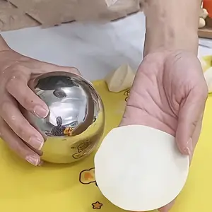 1pcs Heavy-Duty 304 Stainless Steel Rolling Dumpling Maker - Multifunctional Pastry Tool for Homemade Dumplings, Pies, Empanadas - - Baking & Utensil for & Professional Kitchens