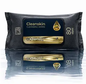 CleanSkin Cleansing Green Soap Tattoo Wipes All in One Solution Tattoo Wipes for during Tattooing | Tattoo Aftercare | Green Soap for Tattooing