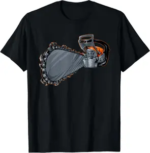 Women's 100% Cotton Casual Round Neck Short-Sleeve Breathable T-Shirt for Lumberjack Logger Arborist Chainsaw Tree Cutter