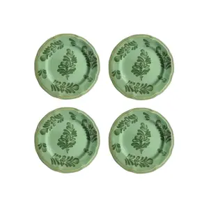 Gordes Green Dessert Plates (Set of 4)