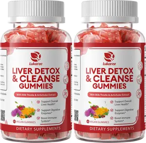 2 Pack Sugar Free Liver Cleanse Detox and Repair Gummies Milk Thistle Supplement with Artichoke and L Glutathione Ultra Concentrated Herbal Liver Health Support for Men and Women Vegan 120 Count Total Daily Vitamin