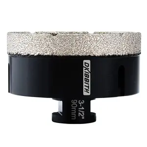 3-1/2" Dry Hole Saw,Core Bit for Tiles Quartzite Marble Concrete Porcelain Stones for Angle Grinders