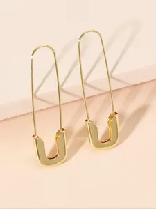 1 Pair Geometric Design Hoop Earrings, Elegant Minimalist Earrings, Fashion Accessories for Women, Fashionable Jewelry Accessories, Trendy Accessories for Party and Daily Life