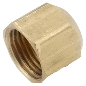 Anderson Metals 754040-06 .38 in. Brass Flare Cap Anderson Metals 754040-06 .38 in. Brass Flare Cap