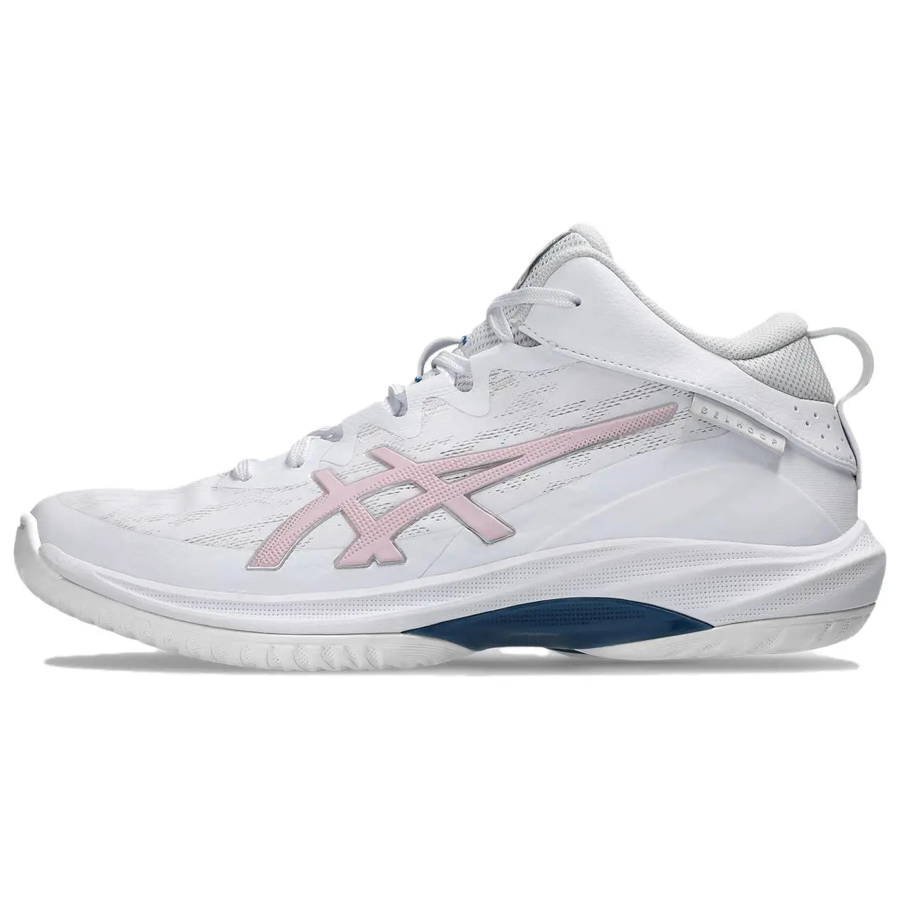 ASICS Gelhoop V17 Cushioning Abrasion Resistant Breathable Low Top Basketball Shoes Unisex White Pink Versatile 1063A096-103