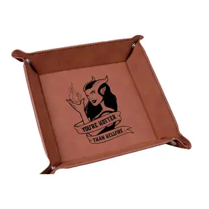 Hotter Than Hellfire Dice Tray - Elegant Design for Dice Rolling and Organization